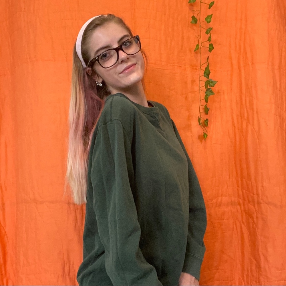 polo ralph lauren forest green pullover sweatshirt